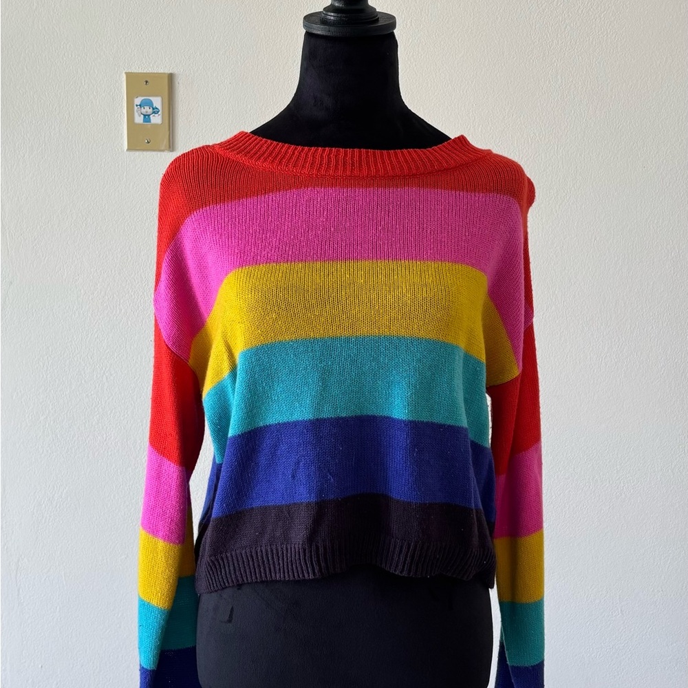 Arizona Jean Company Multicolor Striped Sweater
